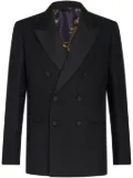 ETRO jacquard double-breasted blazer - Black
