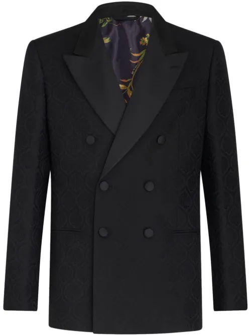 Blazer croisé à motif en jacquard - ETRO - Modalova