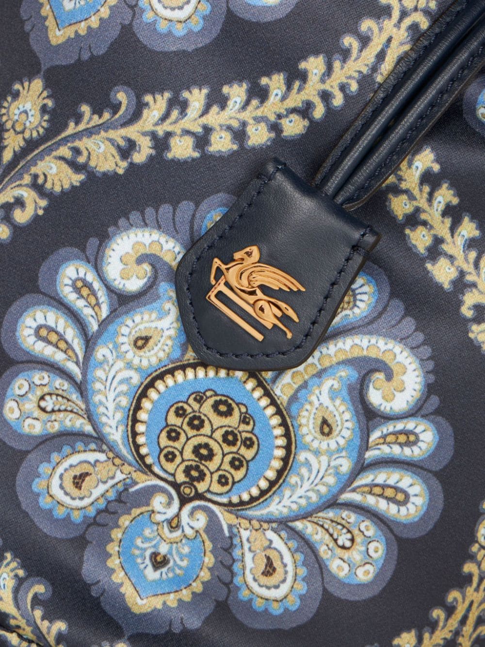 Shop Etro Paisley-print Satin Clutch Bag In Blue