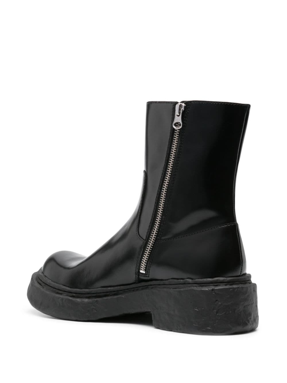 Shop Camperlab Vámonos Leather Ankle Boots In Black