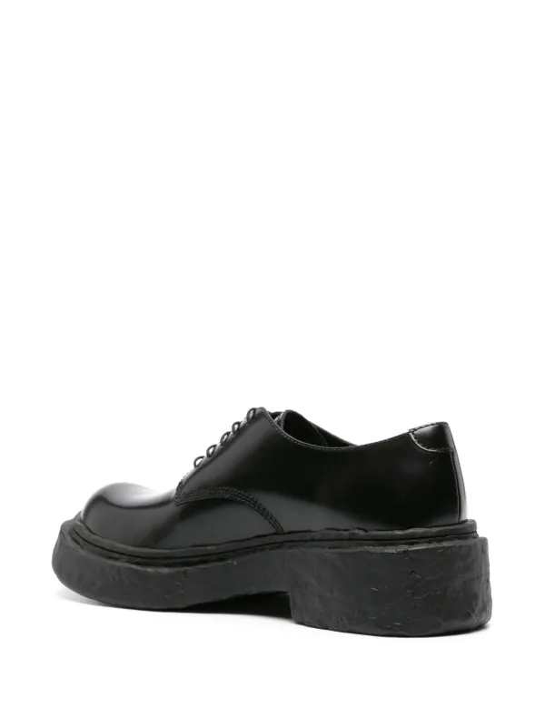 CamperLab Vámonos レザー ダービーシューズ | ブラック | FARFETCH JP