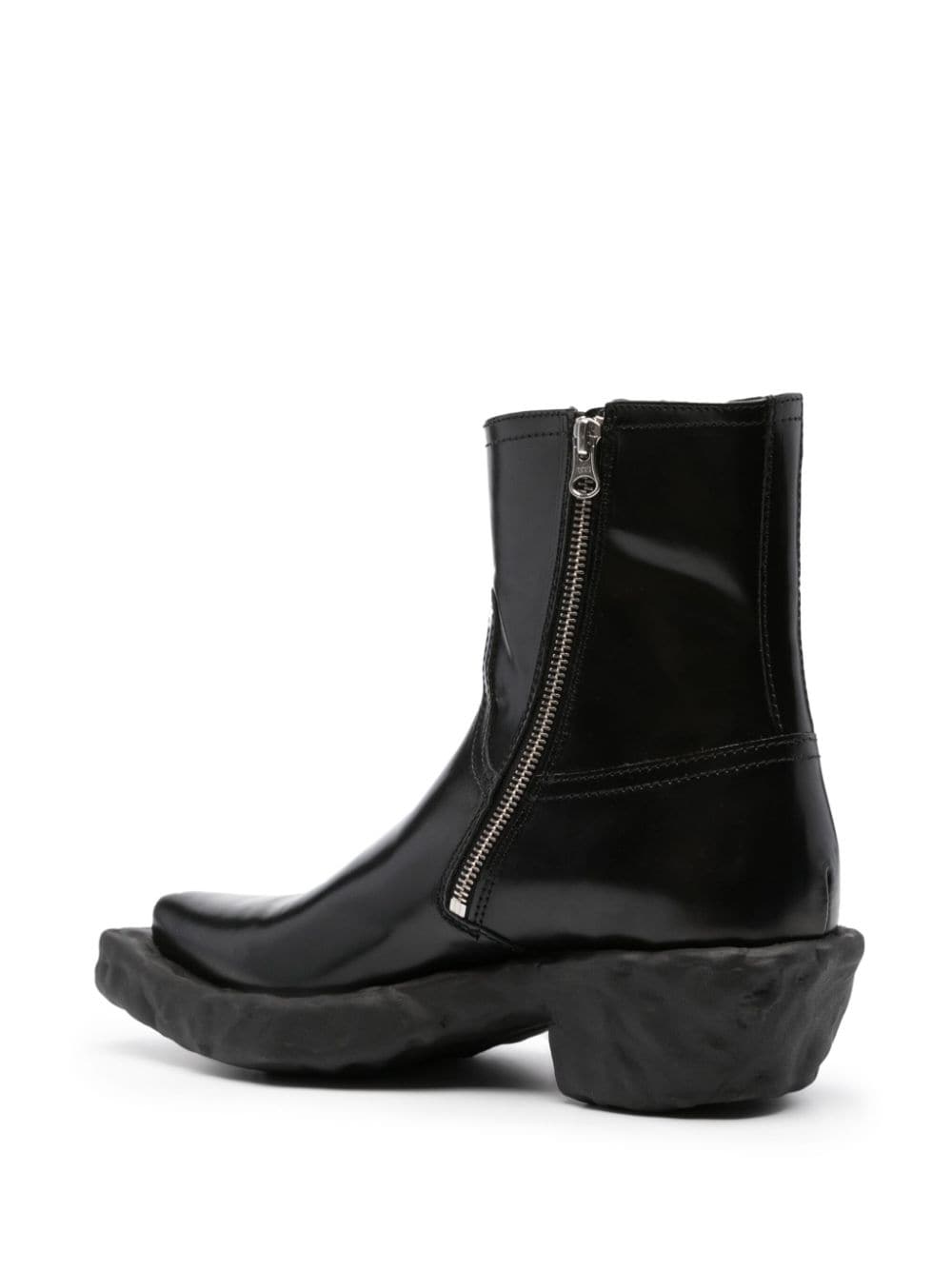 Shop Camperlab Venga Leather Ankle Boots In Black