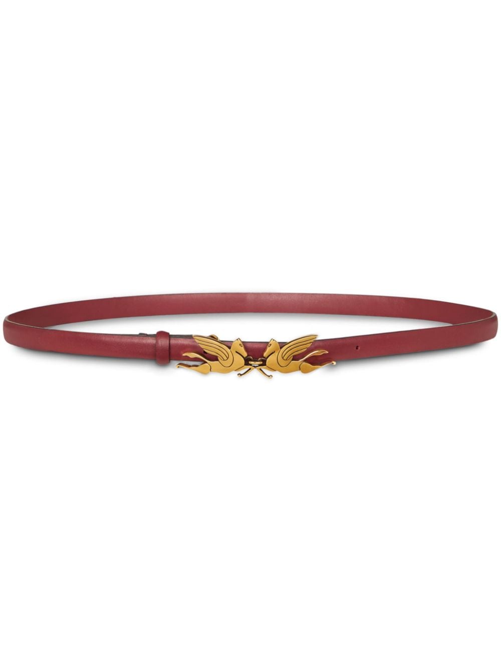 Etro Pegaso-buckle Leather Belt In Pink