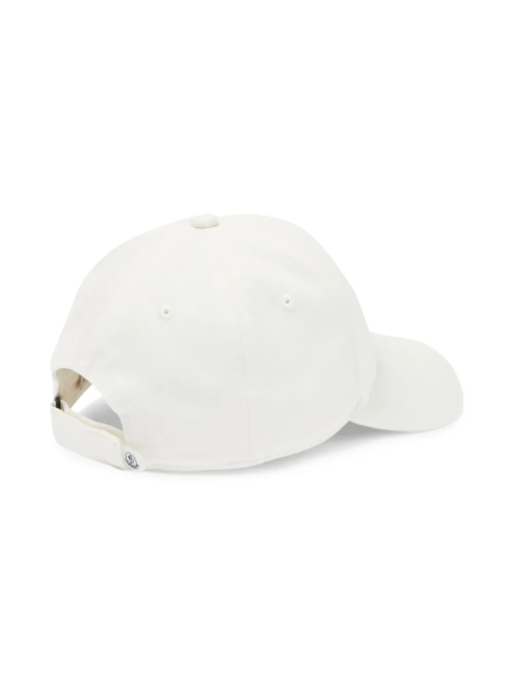 Moncler Enfant logo-appliqué cotton cap - Wit