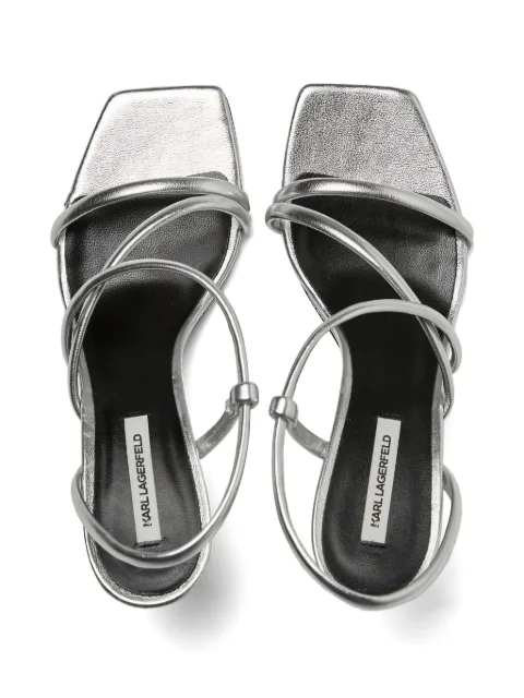 Karl Lagerfeld Rialto 80mm leather sandals KLL34405290 - 3