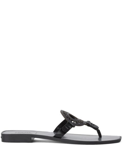 Karl Lagerfeld Ring cut out-logo sandals