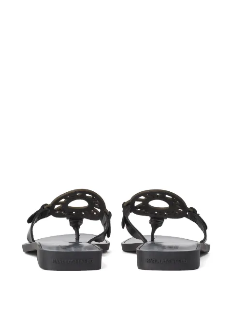 Karl Lagerfeld Ring cut out-logo sandals KLL80408999 - 2