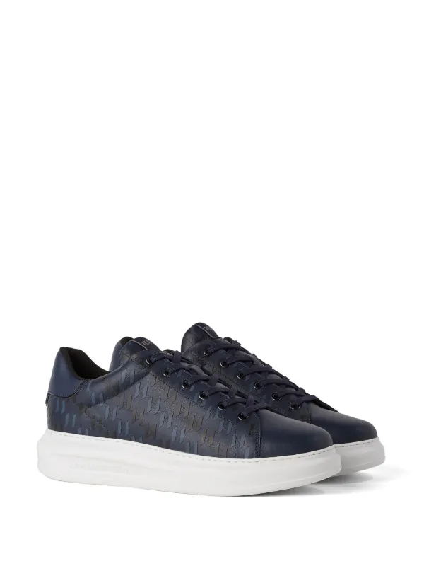 Karl Lagerfeld Dualtone Kapri Leather Sneakers Blue FARFETCH IE