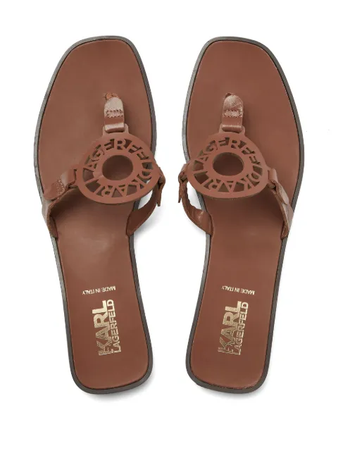 Karl Lagerfeld Skoot II leather sandals KLL80408140 - 3