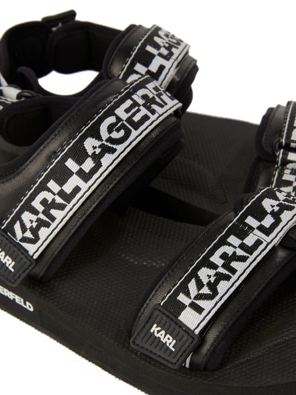 Shop Karl Lagerfeld Atlantik Speculum Sandals In Black