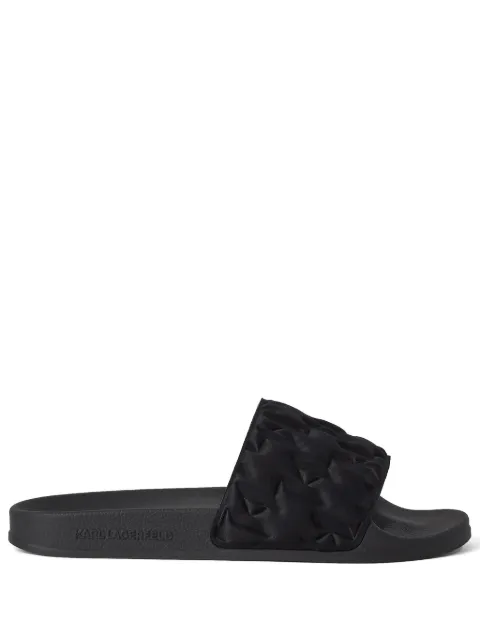 Karl Lagerfeld Monogram padded sandals