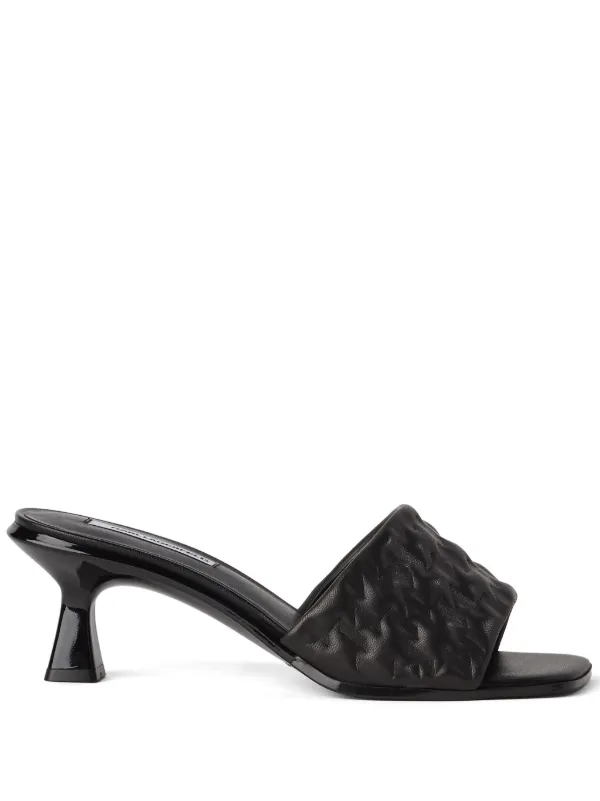 Karl Lagerfeld Panache II Monogram Leather Mules Farfetch