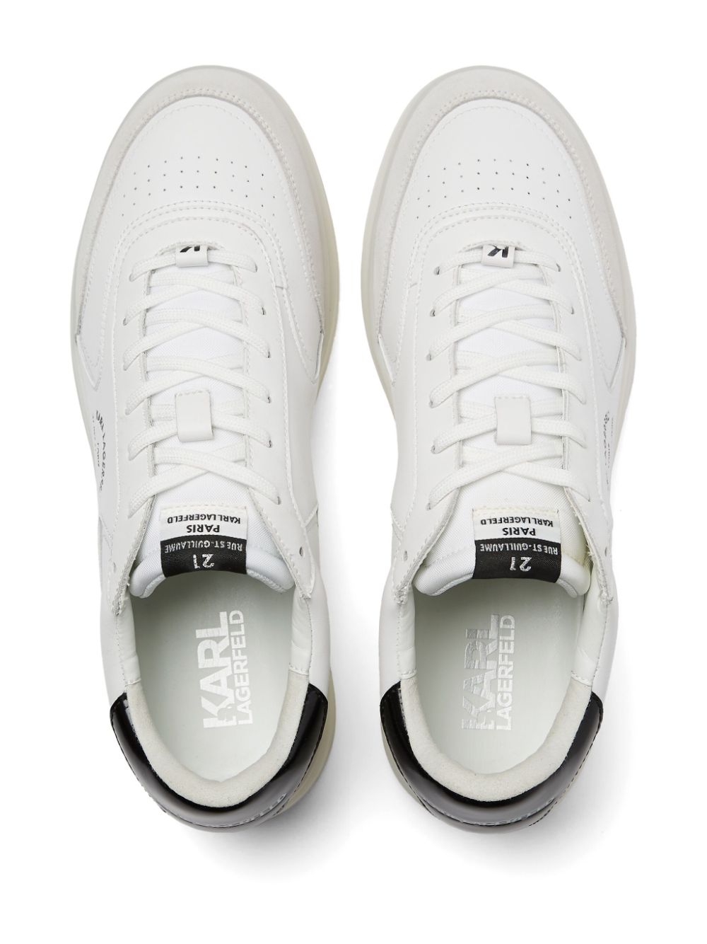 Karl Lagerfeld Maison leather sneakers White