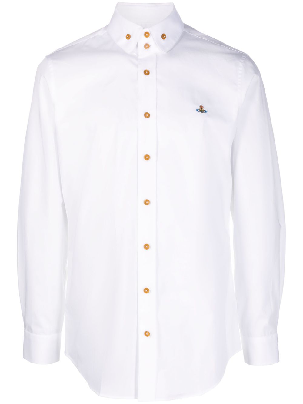 Vivienne Westwood Overhemd met geborduurd logo Wit