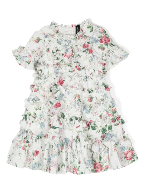 NEEDLE & THREAD KIDS Floral Fantasy ruffled dress