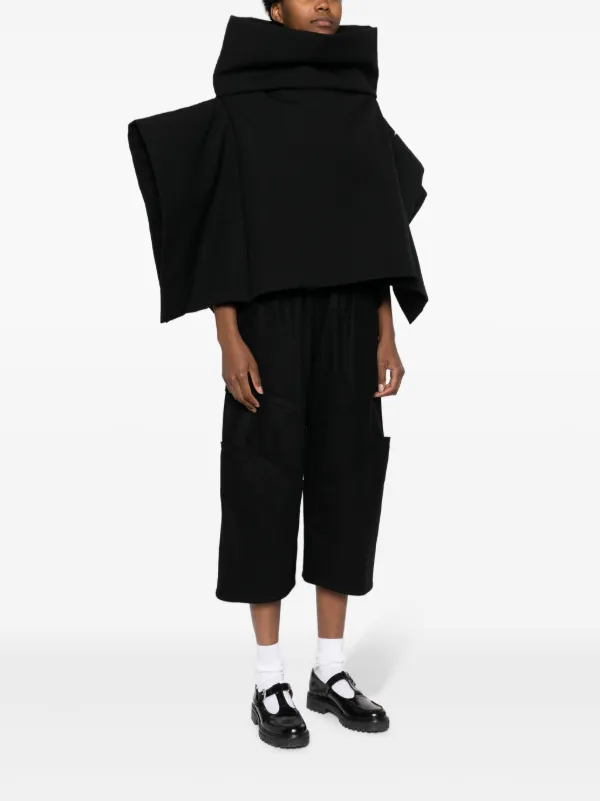 Comme Des Garçons ドレープケープ | ブラック | FARFETCH JP