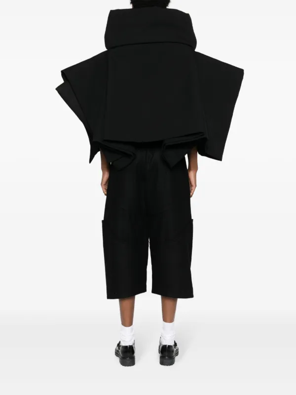 Comme Des Garçons ドレープケープ | ブラック | FARFETCH JP