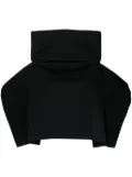 Comme Des Garçons draped wool cape - Black