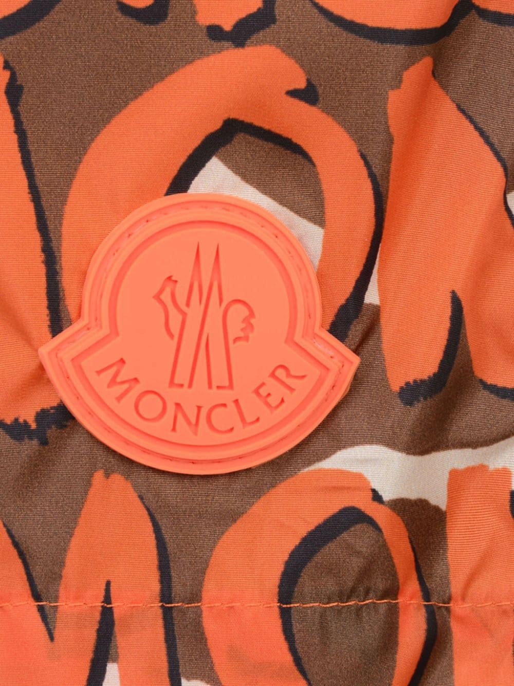 Moncler Enfant Zwembroek met elastische tailleband Oranje