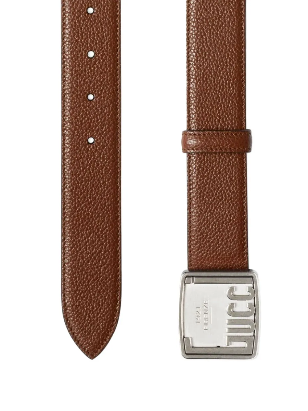 Gucci Leren riem Bruin
