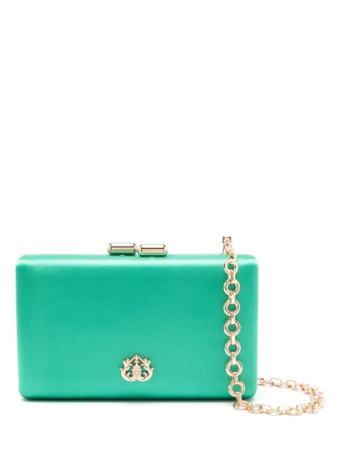 Isla Eva logo-plaque clutch bag 