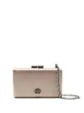 Isla Eva logo-plaque clutch bag - Brown
