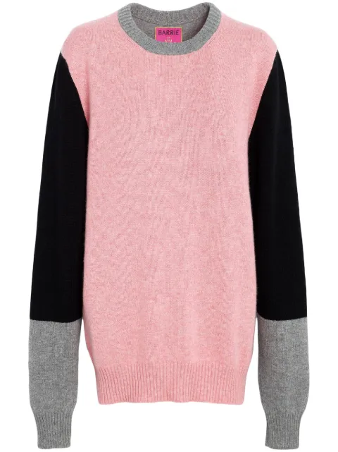 Barrie colour-block cashmere jumper