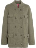 Barrie double-breasted military coat - Green