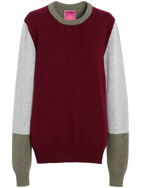 Barrie colour-block cashmere jumper