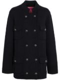 Barrie double-breasted military coat - Black