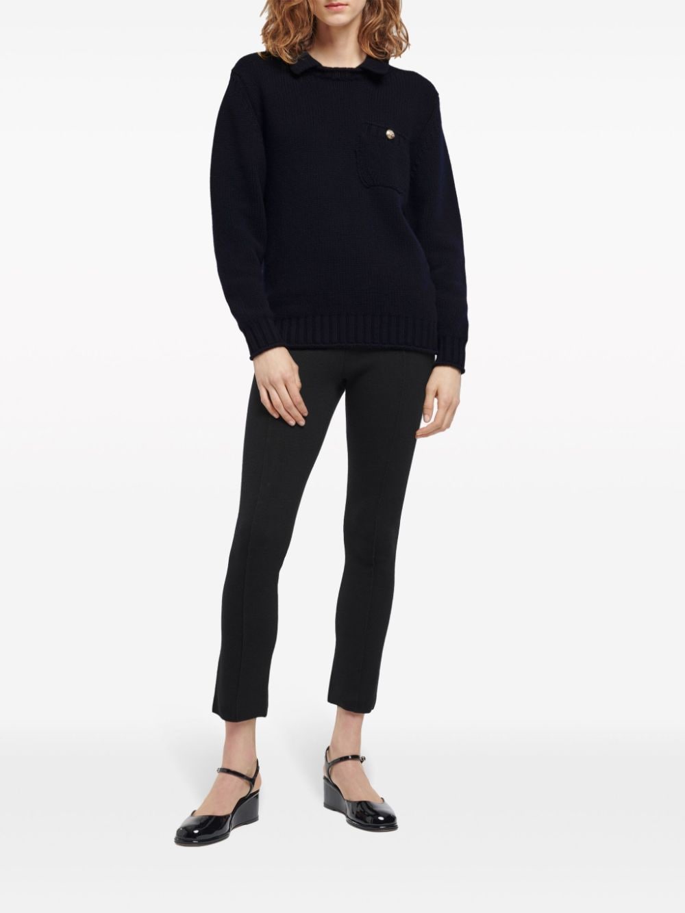 Shop Barrie Chunky-knit Cashmere Jumper In Blue