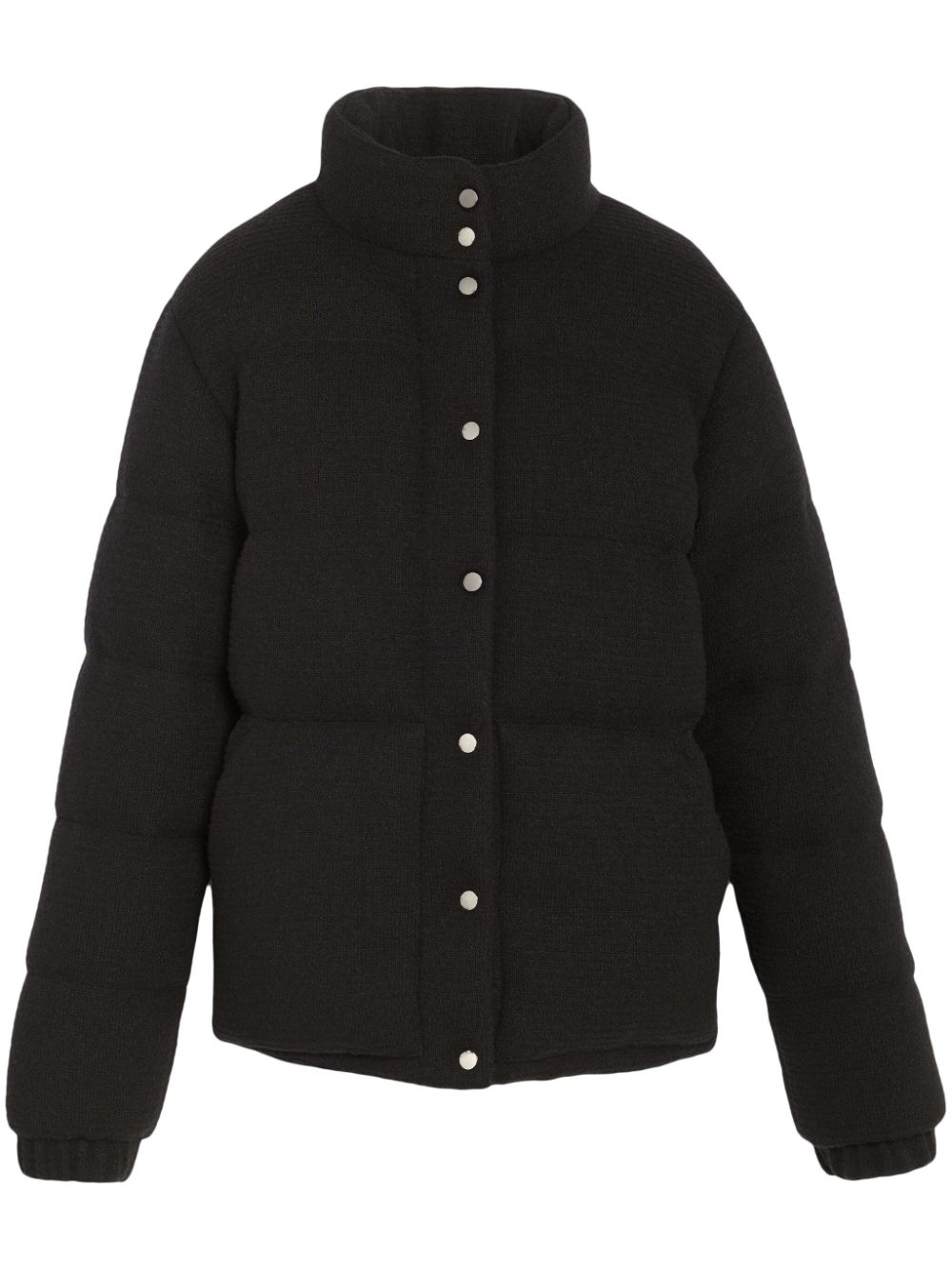 Barrie Cashmere Puffer Jacket In 黑色