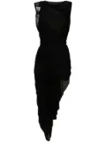 Christopher Esber Galathea asymmetric midi dress - Black
