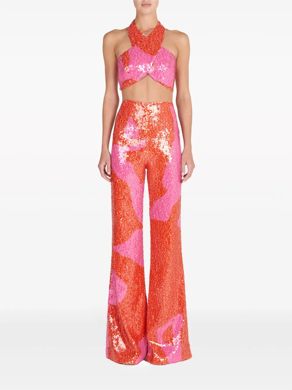 Silvia Tcherassi Flared broek - Rood