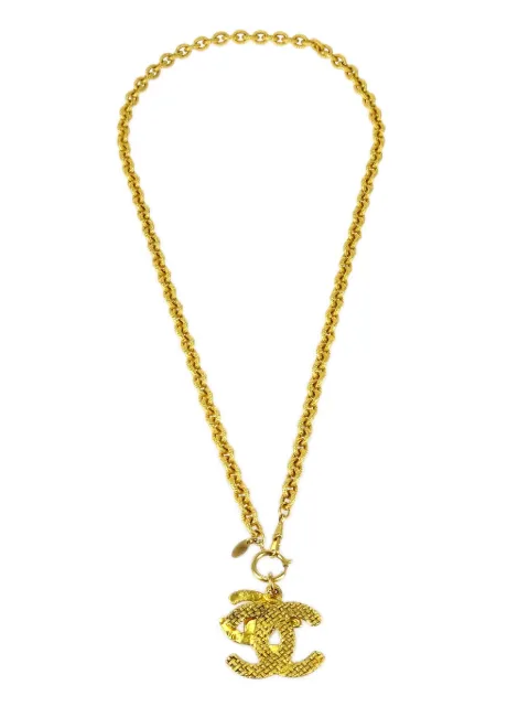 CHANEL Pre-Owned 1994 CC logo long necklace