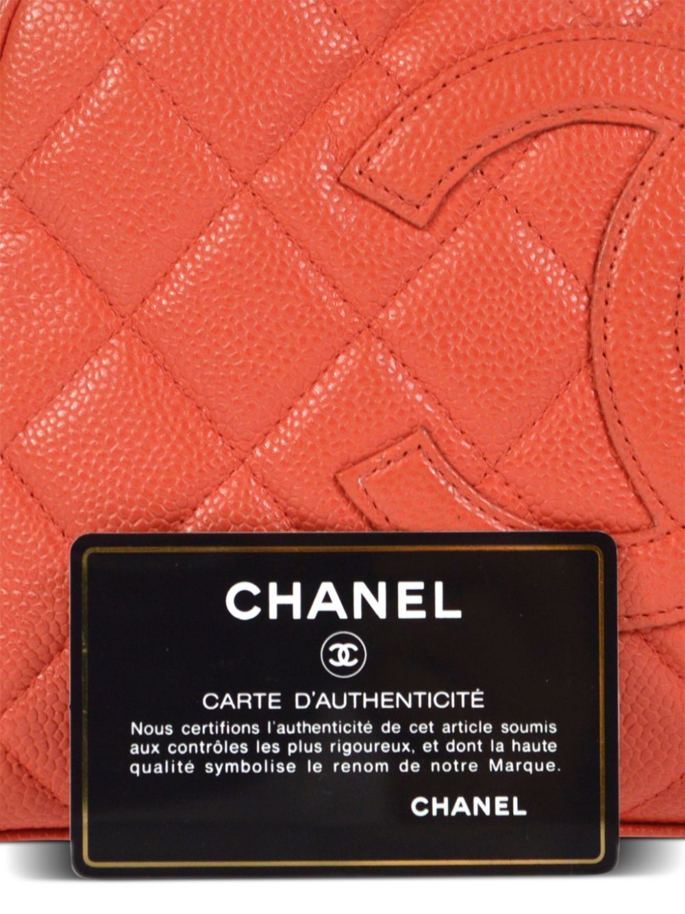 CHANEL 2003 CC diamond-quilted bowling bag Women