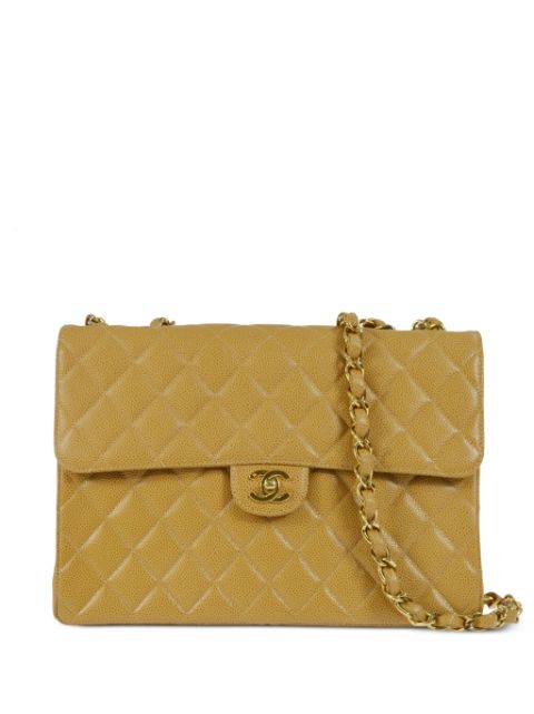 HOT SALE CHANEL 2002 jumbo Classic Flap shoulder bag Women