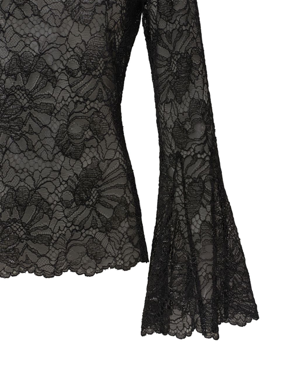 Lace bell sleeve outlet top