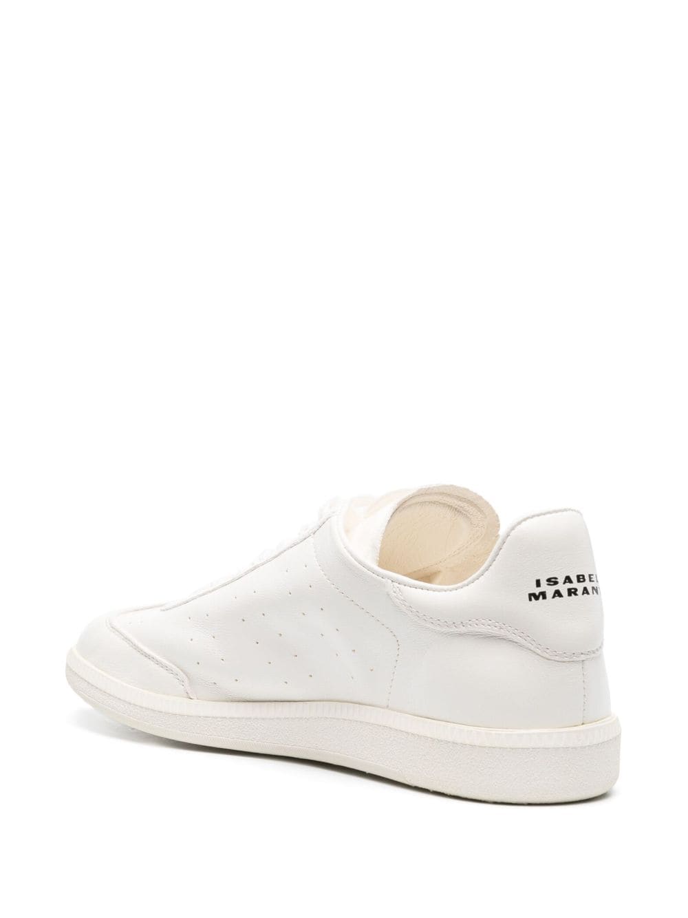 Shop Isabel Marant Kaycee Leather Sneakers In White