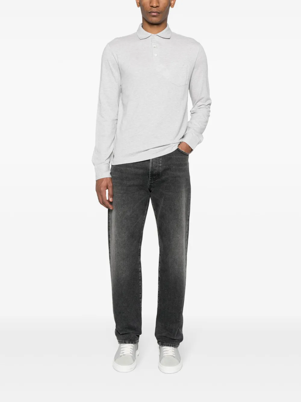 Polo Ralph Lauren Polo Pony gemêleerd poloshirt - Grijs