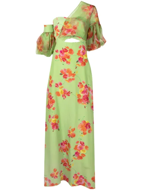 Robe asymétrique Greta à fleurs - Isolda - Modalova