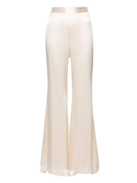 Nina Ricci high-waist flared pajama trousers