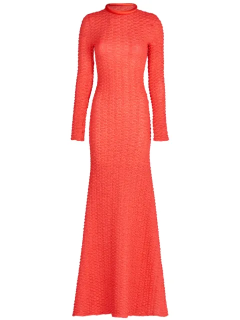Silvia Tcherassi Gabbice high-neck flared dress