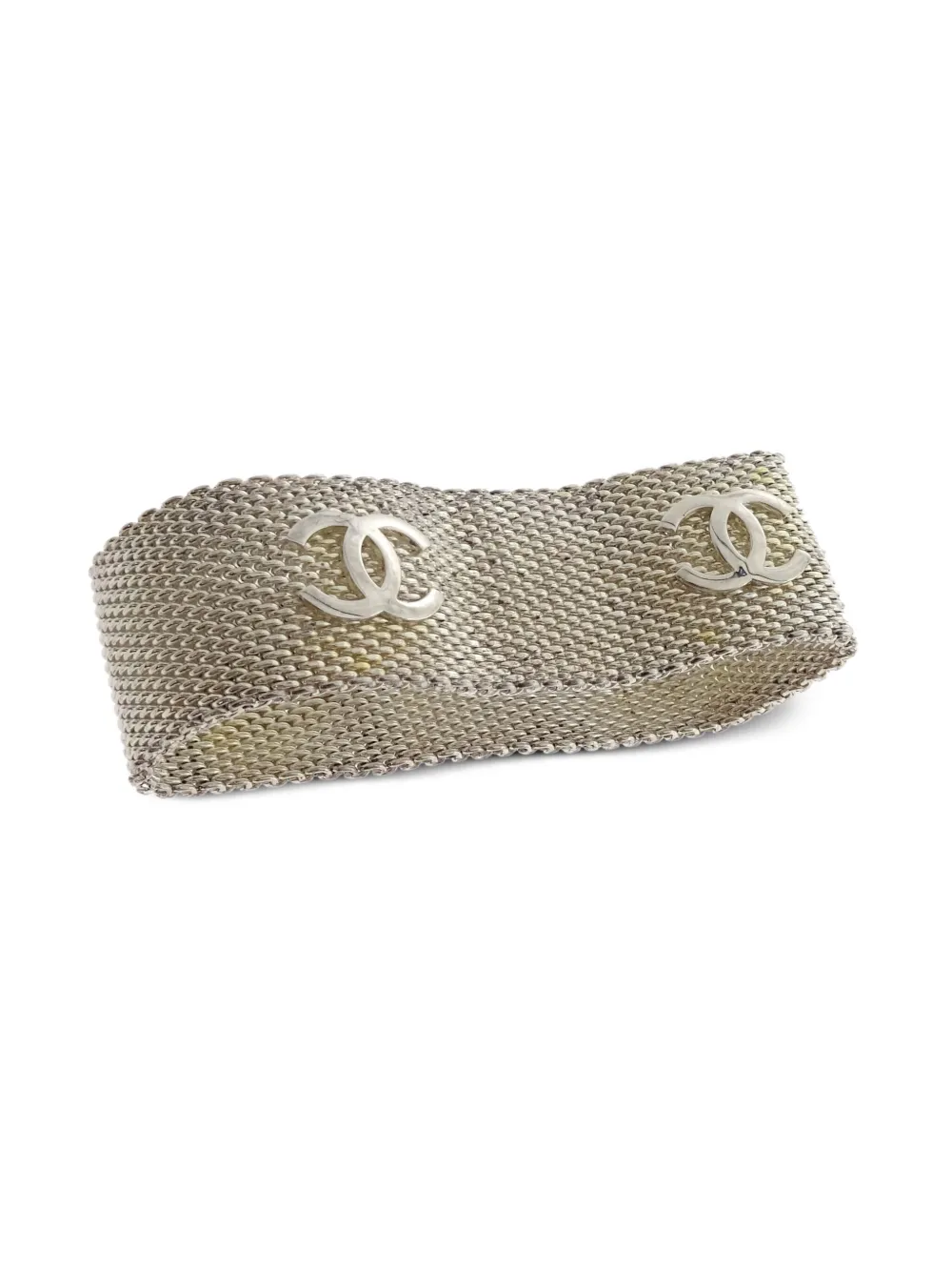 CHANEL Pre-Owned 1996 riem met schakelketting - Zilver