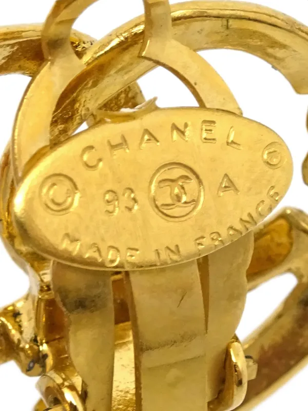 CHANEL Pre-Owned 1993 ココマーク イヤリング | ゴールドトーン