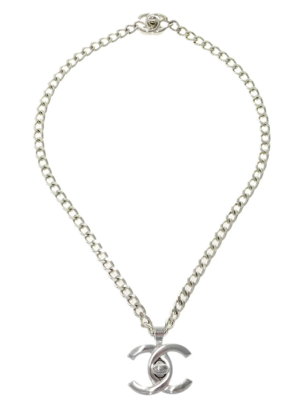 1996 CC turn-lock chain necklace
