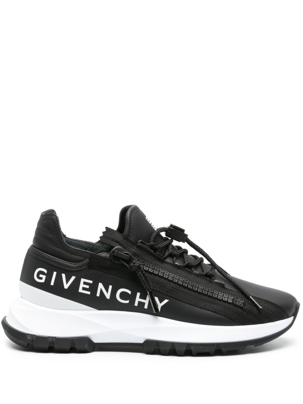 Shop Givenchy Spectre Logo-print Zip Sneakers In Black