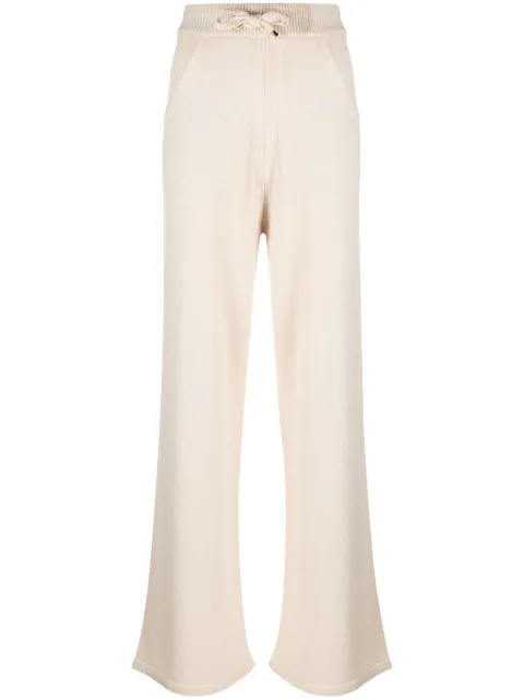 Lorena Antoniazzi high-waisted drawstring knitted trousers