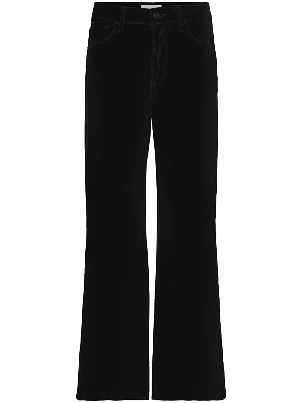 FRAME Le Palazzo Crop Velvet Jeans Farfetch