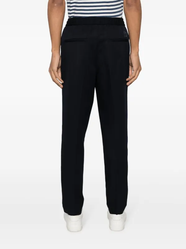 Jacob Cohen elastic waist Virgin Wool Track Pants Blue FARFETCH IE